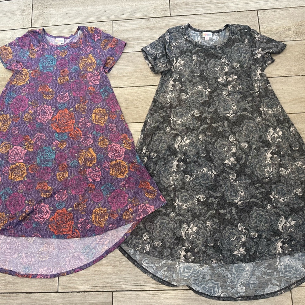 LuLaRoe rayon blend xxs pair of Carly high low dress